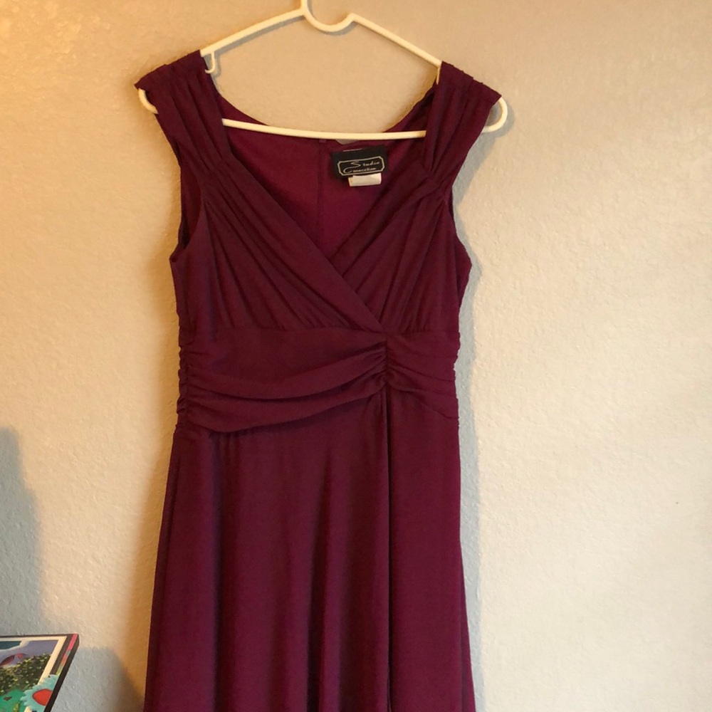 Wine colored dress, size 8